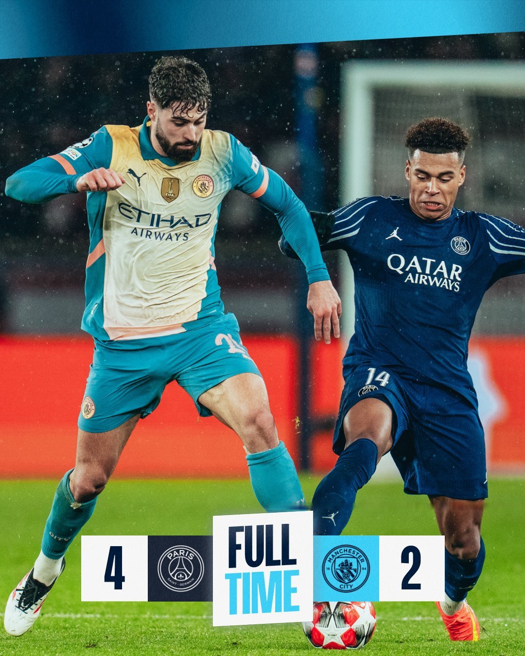 包含曼城客场战平比利亚雷亚尔，保持不败纪录的词条